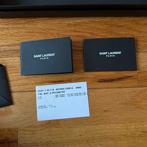 Saint Laurent Brown Crocodile Leather Embossed Croc Midnight Clutch Small - Picture 16 of 16